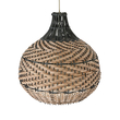 GLOBOSTAR® SEYCHELLES 01948 Boho Κρεμαστό Φωτιστικό Οροφής με Ντουί 1 x E27 AC 220-240V IP20 - Καφέ & Λαδί - Μ40 x Π40 x Υ40cm