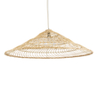 GLOBOSTAR® KAIA 02348 Boho Κρεμαστό Φωτιστικό Οροφής με Ντουί 1 x E27 AC 220-240V IP20 - Μπεζ - Μ100 x Π100 x Υ30cm