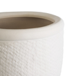 GloboStar® Artificial Garden YUKATAN 20513 Διακοσμητικό Κεραμικό Κασπώ Γλάστρα - Flower Pot Μπεζ Φ16 x Υ17.5cm