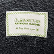 GloboStar® Artificial Garden OLYMPIA 20719 Επιδαπέδιο Πολυεστερικό Τσιμεντένιο Κασπώ Γλάστρα - Flower Pot Μαύρο Φ55 x Υ60cm