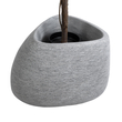 GloboStar® Artificial Garden OXFORD 20794 Επιδαπέδιο Πολυεστερικό Τσιμεντένιο Κασπώ Γλάστρα - Flower Pot Γκρι Μ60 x Π55 x Υ43cm