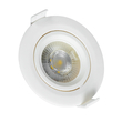 GLOBOSTAR® DE VALERA 60183 Χωνευτό Κινούμενο Downlight Σποτ LED 5W 485lm 60° AC 220-240V IP20 Φυσικό Λευκό 4500K - Bridgelux SMD Chip & TÜV SÜD Driver - Λευκό Ματ - Μ9 x Π9 x Υ4cm / Q8cm - 3 Χρόνια Εγγύηση