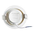 GLOBOSTAR® DE VALERA 60184 Χωνευτό Κινούμενο Downlight Σποτ LED 5W 470lm 60° AC 220-240V IP20 Θερμό Λευκό 2700K - Bridgelux SMD Chip & TÜV SÜD Driver - Λευκό Ματ - Μ9 x Π9 x Υ4cm / Q8cm - 3 Χρόνια Εγγύηση