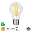 GLOBOSTAR® GLOBE 99087 Λάμπα E27 A60 LED 7W 1470lm 360° AC 220-240V IP20 Θερμό Λευκό 2700K - Long Filament Chip - Διάφανο - Μ6 x Π6 x Υ11cm - 3 Χρόνια Εγγύηση
