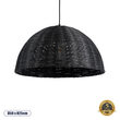 GLOBOSTAR® MONTANA 02383 Boho Κρεμαστό Φωτιστικό Οροφής με Ντουί 1 x E27 AC 220-240V IP20 - Μαύρο - Μ50 x Π50 x Υ25cm