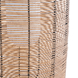 GloboStar® GRAMBIAN 02304 Boho Αυτόνομο Ηλιακό Κρεμαστό/Επιτραπέζιο Φωτιστικό Πορτατίφ LED 5W 200lm 180° με Ενσωματωμένη Μπαταρία IP65 Θερμό Λευκό 3000K Μπεζ Ξύλο - Μ30 x Π30 x Υ48cm - 2 Χρόνια Εγγύηση