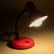 GLOBOSTAR® STUDENT 01535 Μοντέρνο Επιτραπέζιο Φωτιστικό Πορτατίφ με Ντουί 1 x E27 AC 220-240V IP20 - Κόκκινο - Μ12 x Π12 x Υ32cm