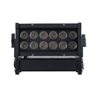 GloboStar® 51198 CYRUS Επαγγελματική Κεφαλή PAR DMX512 180W AC 220V-240V 6in1 - SPOT 25° OSRAM LED Αδιάβροχη IP65 RGBW+UV - Μαύρο - Μ30 x Π14 x Υ19cm - 2 Χρόνια Εγγύηση