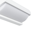 GLOBOSTAR® HORIZON 60691 Μοντέρνο Φωτιστικό Τοίχου - Απλίκα LED 15W 1575lm 120° AC 220-240V Αδιάβροχο IP65 Φυσικό Λευκό 4500K - Bridgelux SMD Chip - Λευκό Ματ - Μ23.5 x Π11 x Υ10cm - 3 Χρόνια Εγγύηση