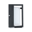 GLOBOSTAR® MAJESTIC 60773 Μοντέρνο Φωτιστικό Τοίχου - Απλίκα LED 10W 1050lm 120° AC 220-240V Αδιάβροχο IP65 Φυσικό Λευκό 4500K - Bridgelux SMD Chip - Μαύρο Ματ - Μ17 x Π17 x Υ9cm - 3 Χρόνια Εγγύηση