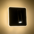 GLOBOSTAR® LADY-S 60942 Μοντέρνο Φωτιστικό Τοίχου - Απλίκα Ξενοδοχείου Reading Light με Φορτιστή USB 3A LED 6W 600lm 36° & 360° AC 220-240V IP20 Φυσικό Λευκό 4500K - Bridgelux COB Chip & TÜV SÜD Driver - Μαύρο Ματ - Μ15 x Π15 x Υ7cm - 3 Χρόνια Εγγύηση