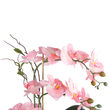 GloboStar® Artificial Garden PINK ORCHID 21126 Διακοσμητικό Φυτό Ροζ Ορχιδέα Υ42cm