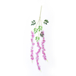 GloboStar® Artificial Garden PURPLE WISTERIA FLOWER BRANCH 21510 Σετ 12 Τεχνητά Διακοσμητικά κλαδιά Βιστέριας Μωβ Φ45 x Υ120cm