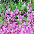 GloboStar® Artificial Garden PURPLE WISTERIA FLOWER BRANCH 21510 Σετ 12 Τεχνητά Διακοσμητικά κλαδιά Βιστέριας Μωβ Φ45 x Υ120cm