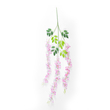 GloboStar® Artificial Garden PALE PINK WISTERIA FLOWER BRANCH 21511 Σετ 12 Τεχνητά Διακοσμητικά κλαδιά Βιστέριας Απαλό Ροζ Φ45 x Υ120cm