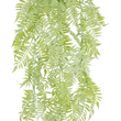 GloboStar® Artificial Garden HANGING FERN 20855 Τεχνητό Διακοσμητικό Κρεμαστό Φυτό Φτέρη Μ30 x Π14 x Υ85cm