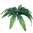 GloboStar® BOSTON FERN BIG 78292 Τεχνητό Φυτό Φτέρη Βοστώνης Μεγάλη - Μπουκέτο Διακοσμητικών Φυτών - Κλαδιών με Φύλλωμα Πράσινο Υ52cm