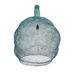 GLOBOSTAR® KENTUCKY 02355 Vintage Κρεμαστό Φωτιστικό Οροφής με Ντουί 1 x E27 AC 220-240V IP20 - Τιρκουάζ - Μ60 x Π60 x Υ90cm