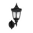 GLOBOSTAR® ENGLAND 202-0011 Vintage Φωτιστικό Τοίχου - Απλίκα με Ντουί 1 x E27 AC 220-240V IP44 - Μαύρο - Μ25 x Π20 x Υ42cm