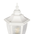 GLOBOSTAR® ENGLAND 202-0012 Vintage Φωτιστικό Τοίχου - Απλίκα με Ντουί 1 x E27 AC 220-240V IP44 - Λευκό - Μ25 x Π20 x Υ42cm