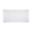 GLOBOSTAR® CELESTIAL 60694 Μοντέρνο Φωτιστικό Τοίχου - Απλίκα LED 15W 1575lm 120° AC 220-240V Αδιάβροχο IP65 Φυσικό Λευκό 4500K - Bridgelux SMD Chip - Λευκό Ματ - Μ26 x Π9 x Υ13.5cm - 3 Χρόνια Εγγύηση