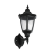 GLOBOSTAR® ENGLAND 202-0011 Vintage Φωτιστικό Τοίχου - Απλίκα με Ντουί 1 x E27 AC 220-240V IP44 - Μαύρο - Μ25 x Π20 x Υ42cm