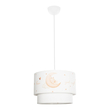 GLOBOSTAR® MOON 204-0011 Παιδικό Κρεμαστό Φωτιστικό Οροφής με Ντουί 1 x E27 AC 220-240V IP20 - Πολύχρωμο - Μ30 x Π30 x Υ24cm