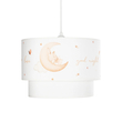 GLOBOSTAR® MOON 204-0011 Παιδικό Κρεμαστό Φωτιστικό Οροφής με Ντουί 1 x E27 AC 220-240V IP20 - Πολύχρωμο - Μ30 x Π30 x Υ24cm
