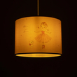 GLOBOSTAR® BALLERINA 204-0015 Παιδικό Κρεμαστό Φωτιστικό Οροφής με Ντουί 1 x E27 AC 220-240V IP20 - Ροζ - Μ28 x Π28 x Υ24cm