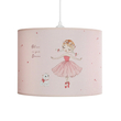 GLOBOSTAR® BALLERINA 204-0015 Παιδικό Κρεμαστό Φωτιστικό Οροφής με Ντουί 1 x E27 AC 220-240V IP20 - Ροζ - Μ28 x Π28 x Υ24cm
