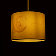 GLOBOSTAR® MOON 204-0019 Παιδικό Κρεμαστό Φωτιστικό Οροφής με Ντουί 1 x E27 AC 220-240V IP20 - Πολύχρωμο - Μ28 x Π28 x Υ24cm