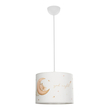 GLOBOSTAR® MOON 204-0019 Παιδικό Κρεμαστό Φωτιστικό Οροφής με Ντουί 1 x E27 AC 220-240V IP20 - Πολύχρωμο - Μ28 x Π28 x Υ24cm