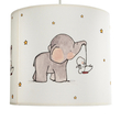 GLOBOSTAR® ELEPHANT 204-0020 Παιδικό Κρεμαστό Φωτιστικό Οροφής με Ντουί 1 x E27 AC 220-240V IP20 - Πολύχρωμο - Μ24 x Π24 x Υ23cm