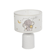 GloboStar® ELEPHANT 204-0025 Παιδικό Eπιτραπέζιο Φωτιστικό Πορτατίφ Μονόφωτο 1 x E27 IP20 Πολύχρωμο Ύφασμα με Λευκό Πλαστικό - Μ24 x Π24 x Υ32cm