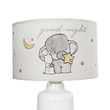 GloboStar® ELEPHANT 204-0025 Παιδικό Eπιτραπέζιο Φωτιστικό Πορτατίφ Μονόφωτο 1 x E27 IP20 Πολύχρωμο Ύφασμα με Λευκό Πλαστικό - Μ24 x Π24 x Υ32cm
