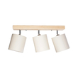 GLOBOSTAR® CUP 203-0058 Vintage Φωτιστικό Οροφής με Ντουί 3 x E27 AC 220-240V IP20 - Λευκό & Μπεζ - Μ60 x Π14 x Υ26cm