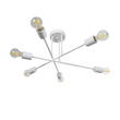 GLOBOSTAR® SPIDI 203-0113 Μοντέρνο Φωτιστικό Οροφής με Ντουί 6 x E27 AC 220-240V IP20 - Λευκό - Μ61 x Π61 x Υ25cm