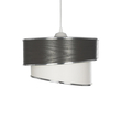 GLOBOSTAR® SONIA 203-0116 Μοντέρνο Κρεμαστό Φωτιστικό Οροφής με Ντουί 1 x E27 AC 220-240V IP20 - Γκρι & Λευκό - Μ30 x Π30 x Υ24cm