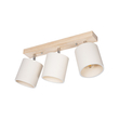 GLOBOSTAR® CUP 203-0058 Vintage Φωτιστικό Οροφής με Ντουί 3 x E27 AC 220-240V IP20 - Λευκό & Μπεζ - Μ60 x Π14 x Υ26cm