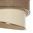 GLOBOSTAR® SONIA 203-0121 Μοντέρνο Κρεμαστό Φωτιστικό Οροφής με Ντουί 1 x E27 AC 220-240V IP20 - Μπεζ & Χρυσό - Μ30 x Π30 x Υ24cm
