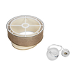 GLOBOSTAR® SONIA 203-0121 Μοντέρνο Κρεμαστό Φωτιστικό Οροφής με Ντουί 1 x E27 AC 220-240V IP20 - Μπεζ & Χρυσό - Μ30 x Π30 x Υ24cm