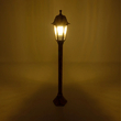 GloboStar® VITRO 203-0197 Vintage Επιδαπέδιο Φωτιστικό Κολωνάκι Κήπου Μονόφωτο 1 x E27 IP44 Χάλκινο & Διάφανο Πλαστικό - Μ17 x Π17 x Υ100cm