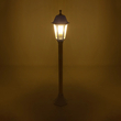 GloboStar® VITRO 203-0202 Vintage Επιδαπέδιο Φωτιστικό Κολωνάκι Κήπου  Μονόφωτο 1 x E27 IP44 Λευκό & Διάφανο Πλαστικό - Μ17 x Π17 x Υ100cm