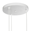 GLOBOSTAR® DISE 201-0054 Μοντέρνο Κρεμαστό Φωτιστικό Οροφής με Ντουί 3 x E27 AC 220-240V IP20 - Λευκό - Μ48 x Π48 x Υ65cm