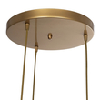GLOBOSTAR® DISE 201-0057 Μοντέρνο Κρεμαστό Φωτιστικό Οροφής με Ντουί 3 x E27 AC 220-240V IP20 - Χρυσό - Μ48 x Π48 x Υ65cm
