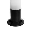 GloboStar® GARDENIO 203-0249 Μοντέρνο Επιδαπέδιο Φωτιστικό Κολωνάκι Κήπου Μονόφωτο 1 x E27 IP44 Μαύρο Πλαστικό - Μ15 x Π15 x Υ31cm