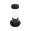 GloboStar® GARDENIO 203-0249 Μοντέρνο Επιδαπέδιο Φωτιστικό Κολωνάκι Κήπου Μονόφωτο 1 x E27 IP44 Μαύρο Πλαστικό - Μ15 x Π15 x Υ31cm