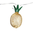 GloboStar® 85806 Διακοσμητική Γιρλάντα Pineapple Lamp 2 Μέτρα με Διακόπτη On/Off - 10 LED 1W με Μπαταρίες 2xAA & Διάφανο Καλώδιο IP44 Θερμό Λευκό 3000K Μ2m