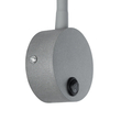 GLOBOSTAR® GOOSE 61689 Μοντέρνο Φωτιστικό Τοίχου - Απλίκα Ξενοδοχείου Reading Light LED 3W 300lm 36° AC 220-240V IP20 Θερμό Λευκό 2700K - CREE XPE Chip & TÜV SÜD Driver - Γκρι Ανθρακί Ματ - Μ6.5 x Π15 x Υ24.5cm - 3 Χρόνια Εγγύηση