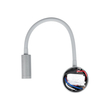 GLOBOSTAR® GOOSE 61689 Μοντέρνο Φωτιστικό Τοίχου - Απλίκα Ξενοδοχείου Reading Light LED 3W 300lm 36° AC 220-240V IP20 Θερμό Λευκό 2700K - CREE XPE Chip & TÜV SÜD Driver - Γκρι Ανθρακί Ματ - Μ6.5 x Π15 x Υ24.5cm - 3 Χρόνια Εγγύηση